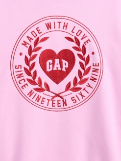 Kids VintageSoft Oversized Heart Logo Hoodie