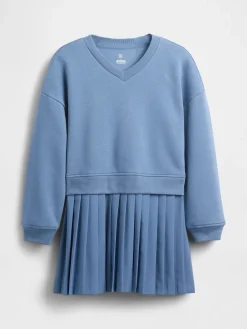 Kids VintageSoft Pleated Sweatshirt Dress