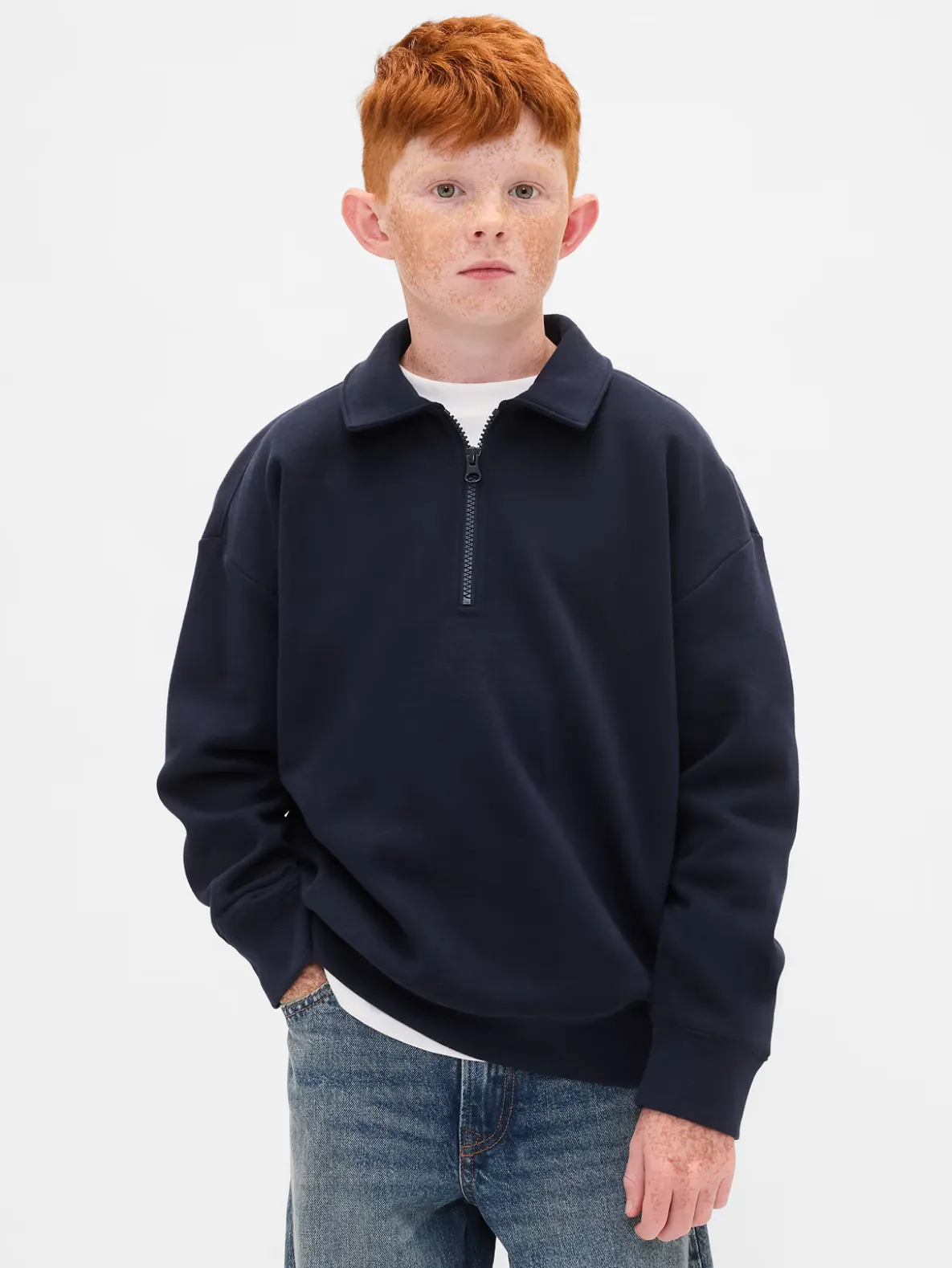 Kids VintageSoft Quarter-Zip Pullover
