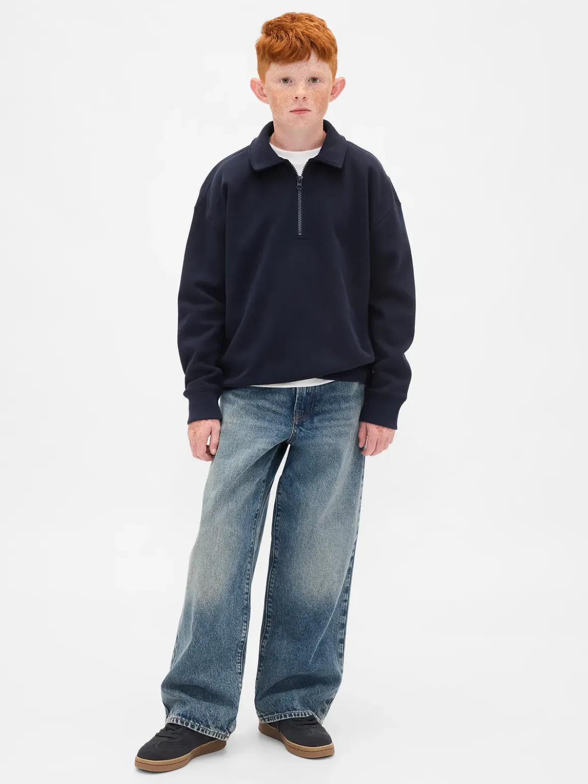 Kids VintageSoft Quarter-Zip Pullover
