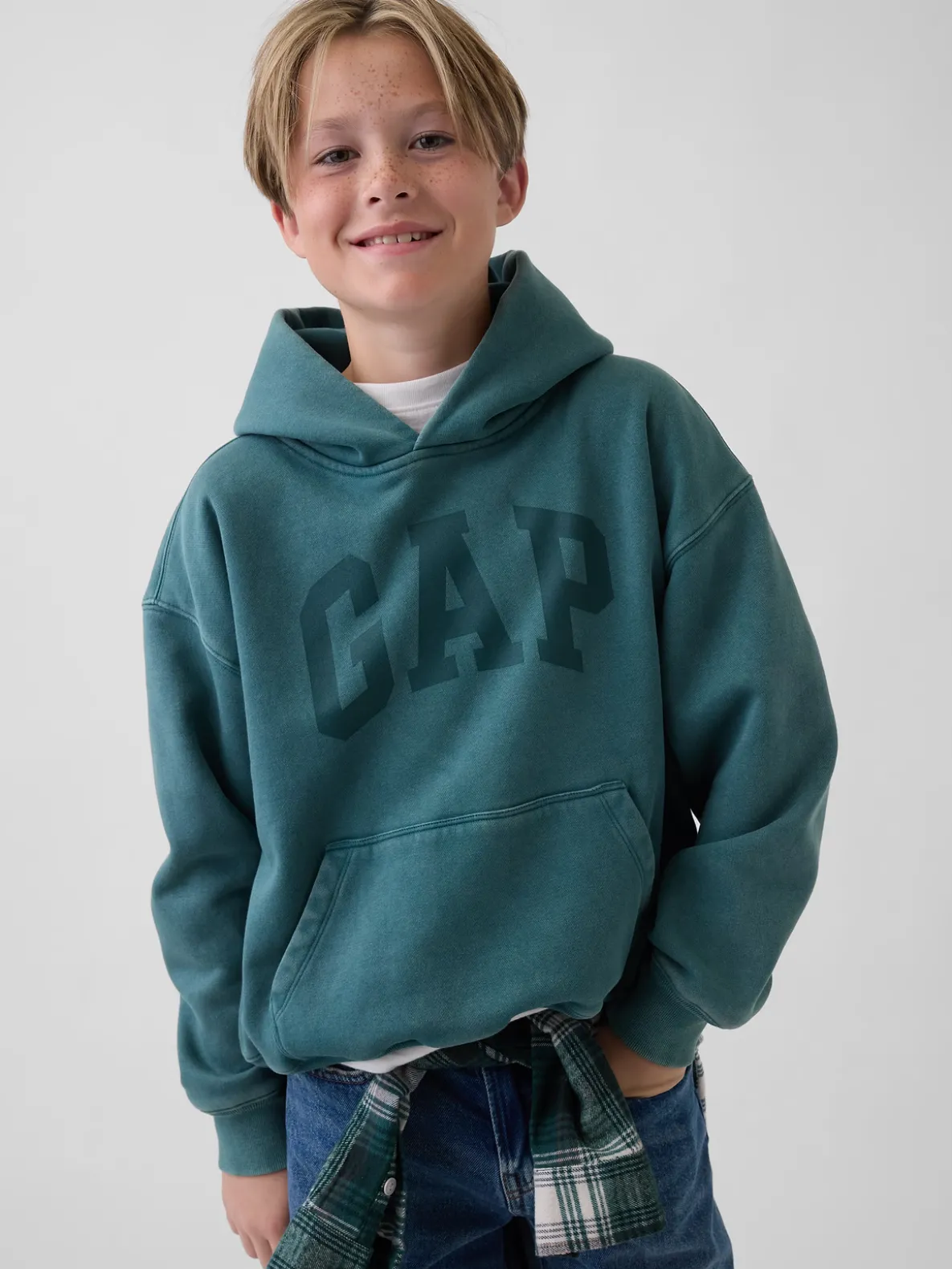 Kids VintageSoft Relaxed Logo Hoodie