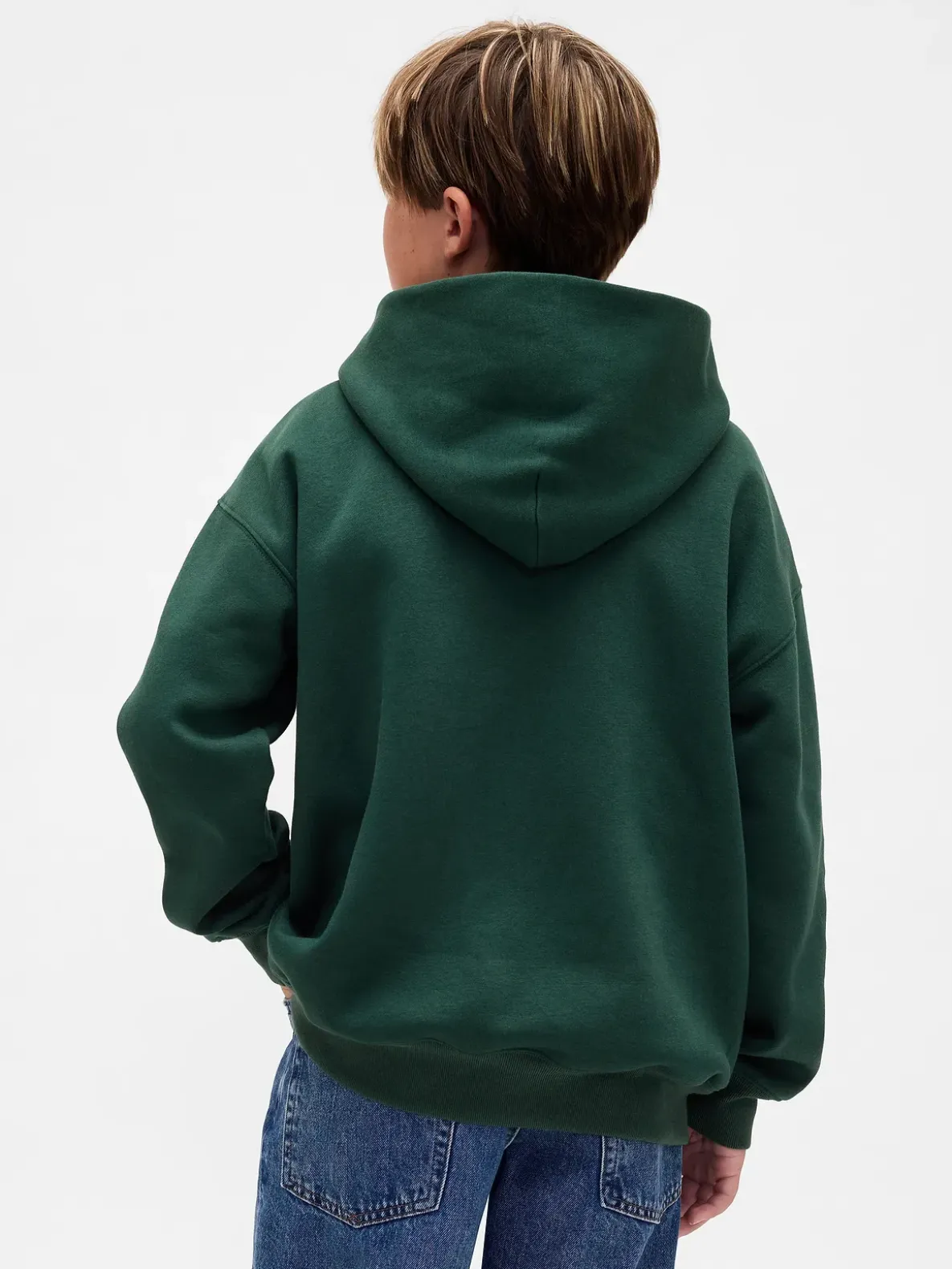 Kids VintageSoft Relaxed Plaid Logo Hoodie