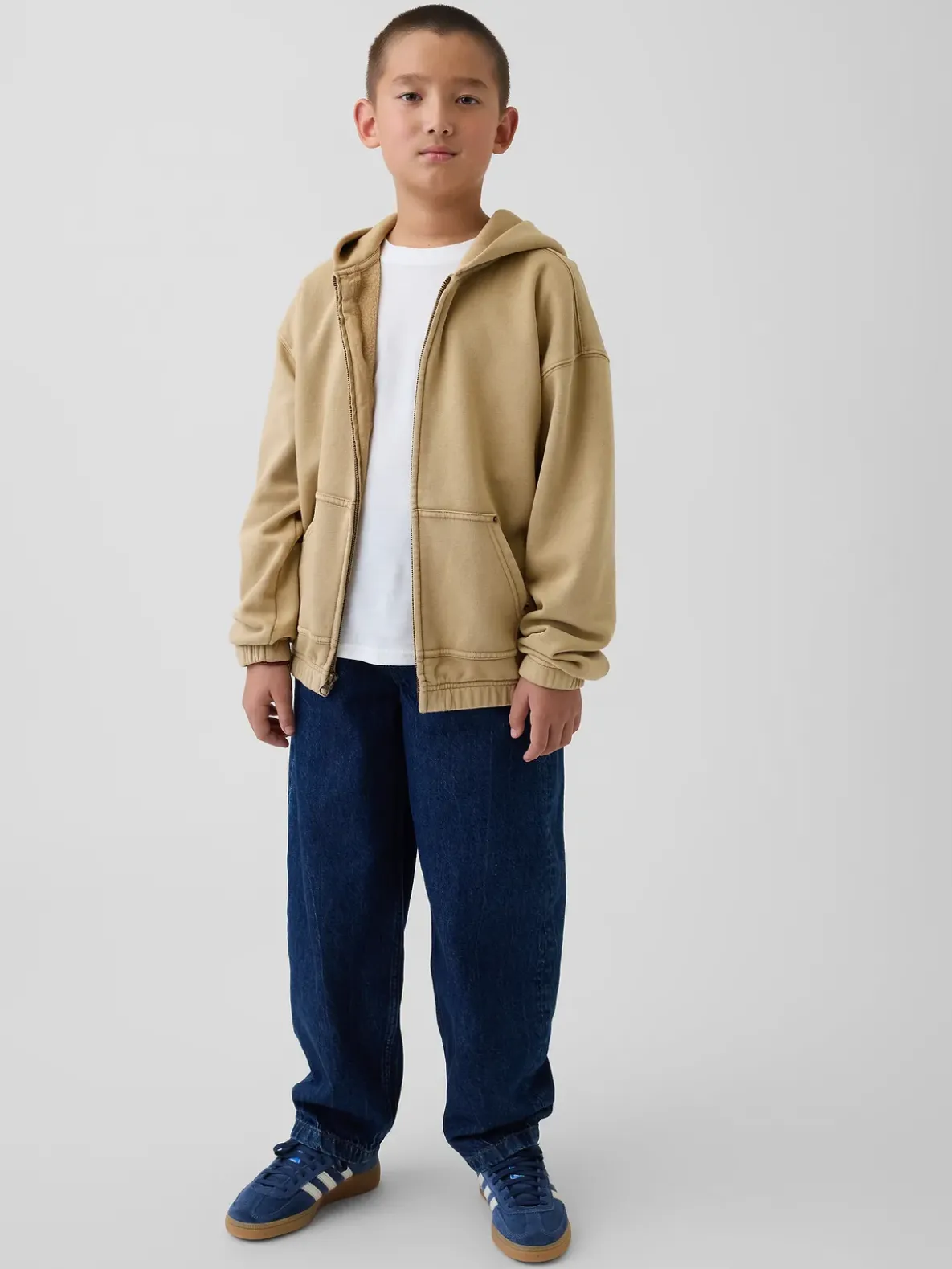 Kids VintageSoft Relaxed Zip Hoodie