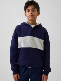 Kids VintageSoft Relaxed Henley Hoodie
