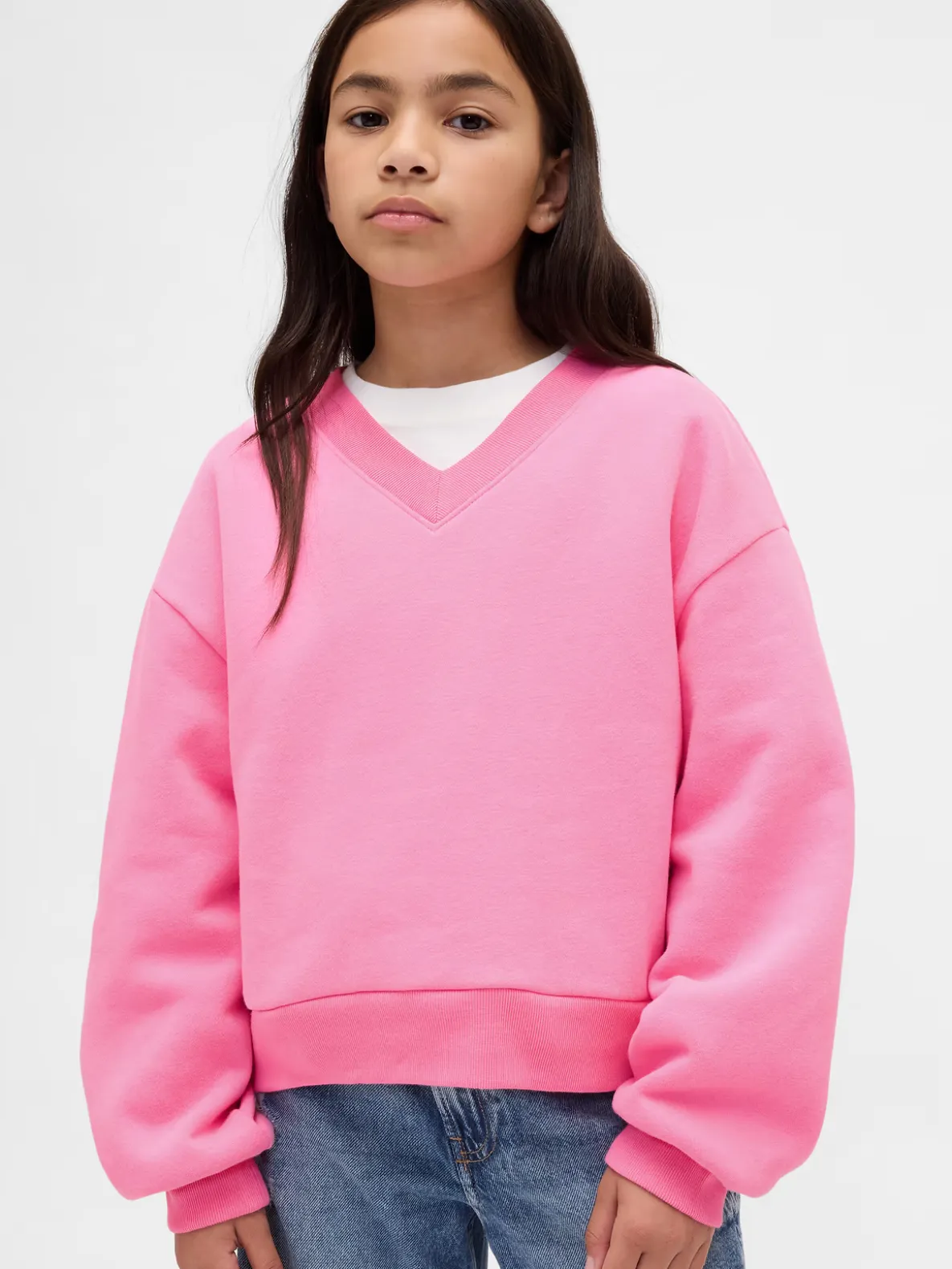 Kids VintageSoft Relaxed V-Neck Sweatshirt