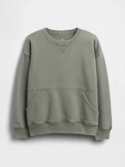 Kids VintageSoft Relaxed Crewneck Pocket Sweatshirt