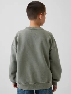 Kids VintageSoft Relaxed Crewneck Pocket Sweatshirt