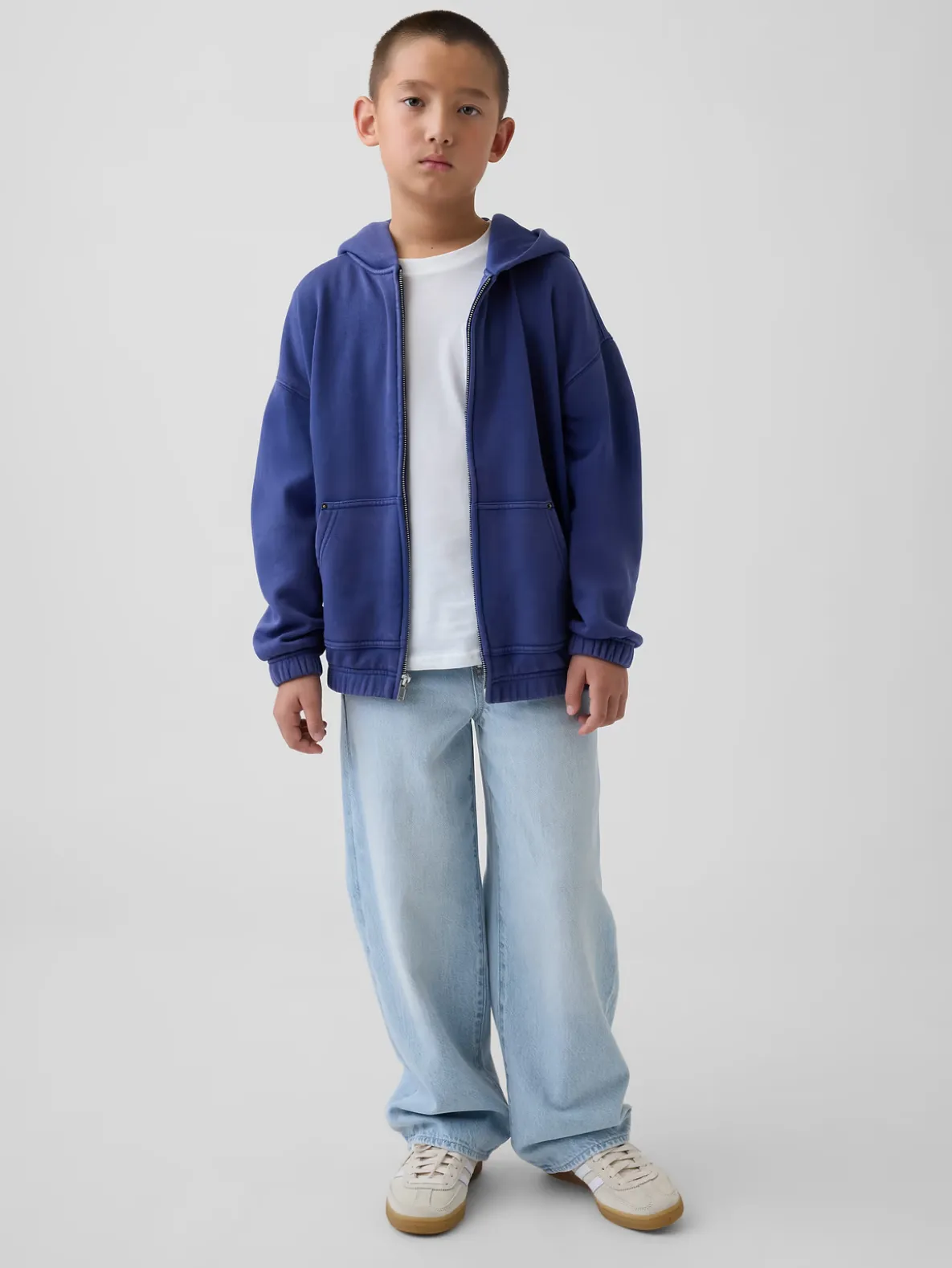 Kids VintageSoft Relaxed Zip Hoodie