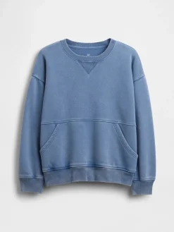 Kids VintageSoft Relaxed Crewneck Pocket Sweatshirt