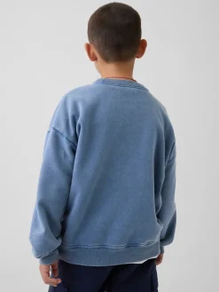 Kids VintageSoft Relaxed Crewneck Pocket Sweatshirt
