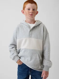 Kids VintageSoft Relaxed Henley Hoodie