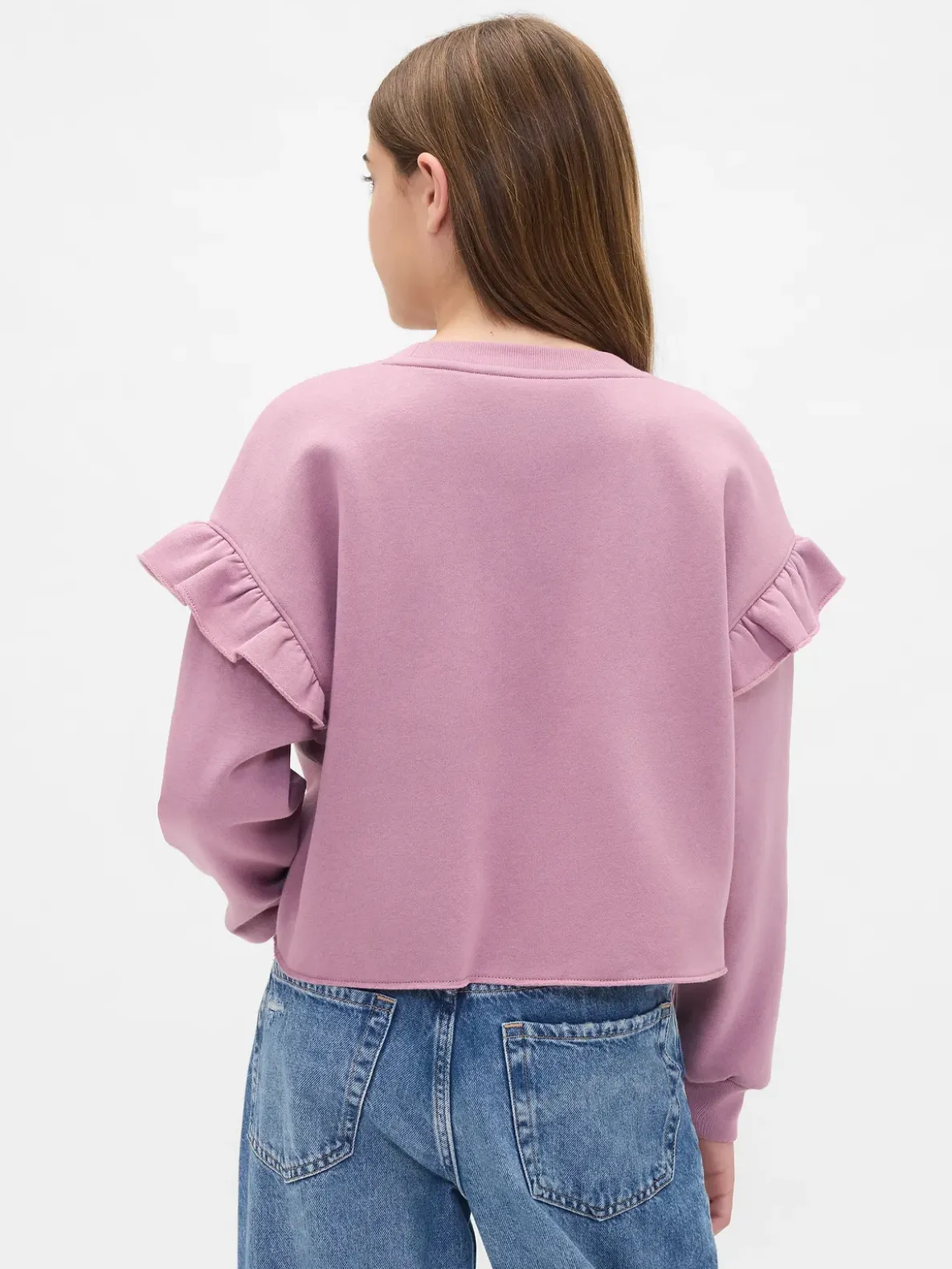 Kids VintageSoft Ruffle Sweatshirt