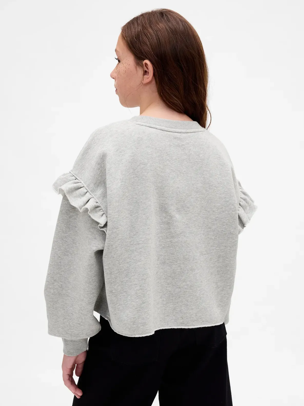 Kids VintageSoft Ruffle Sweatshirt