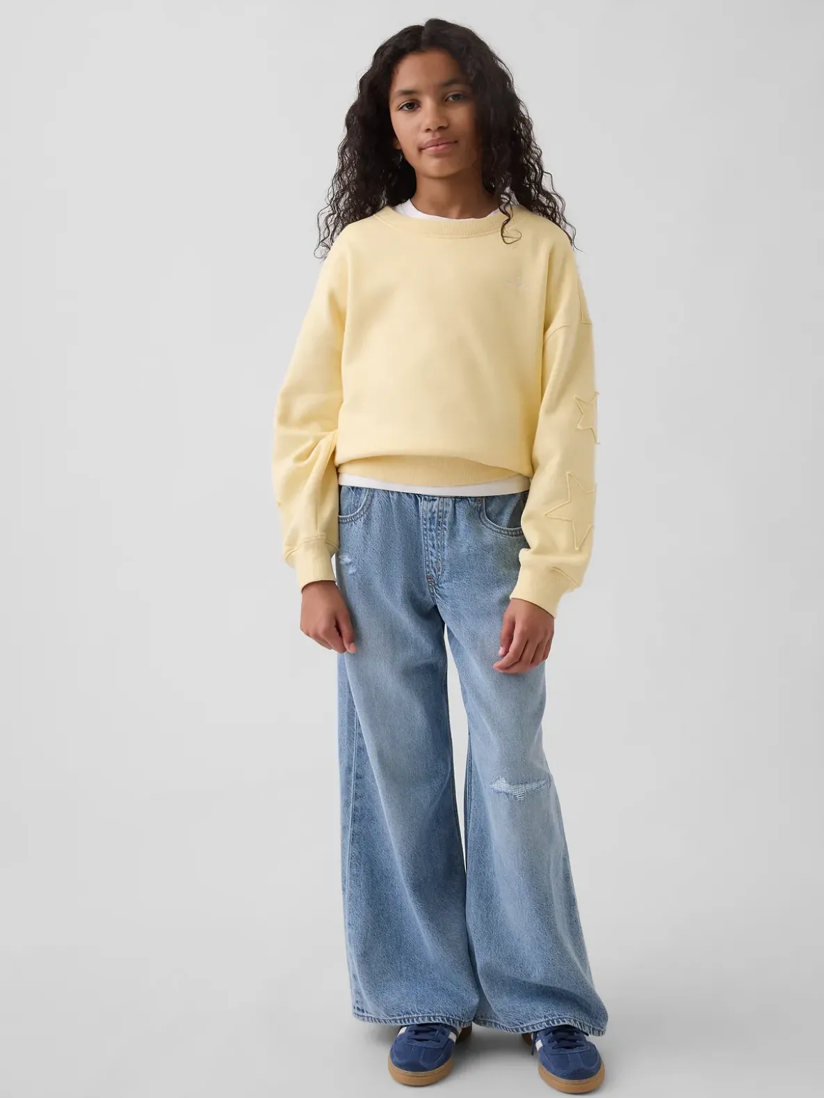 Kids VintageSoft Wedge Crewneck Sweatshirt