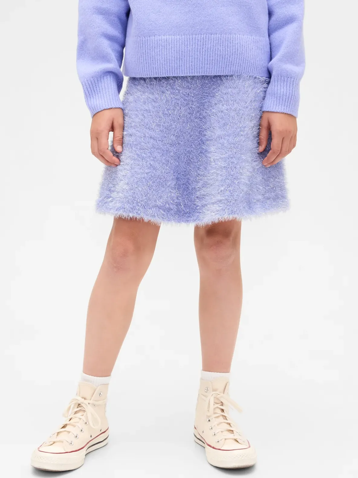 Kids Wicked Tinsel Eyelash Sweater Skirt