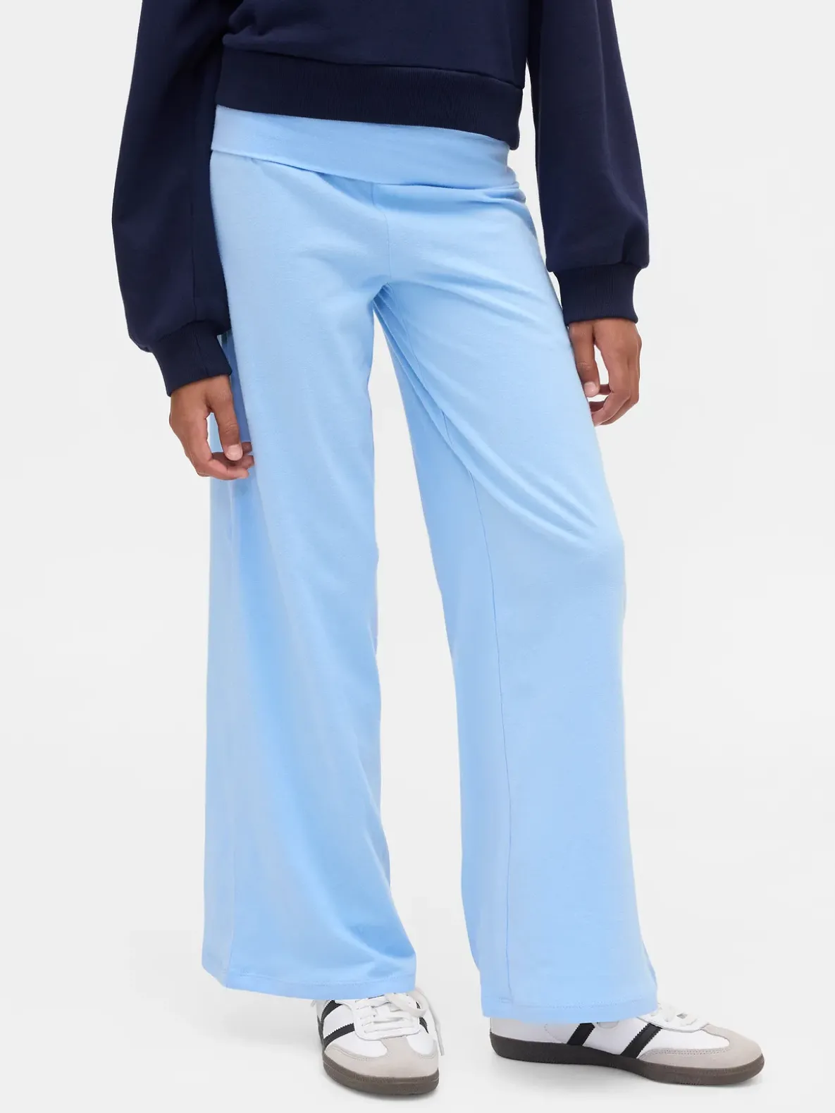 Kids Wide-Leg Foldover Leggings