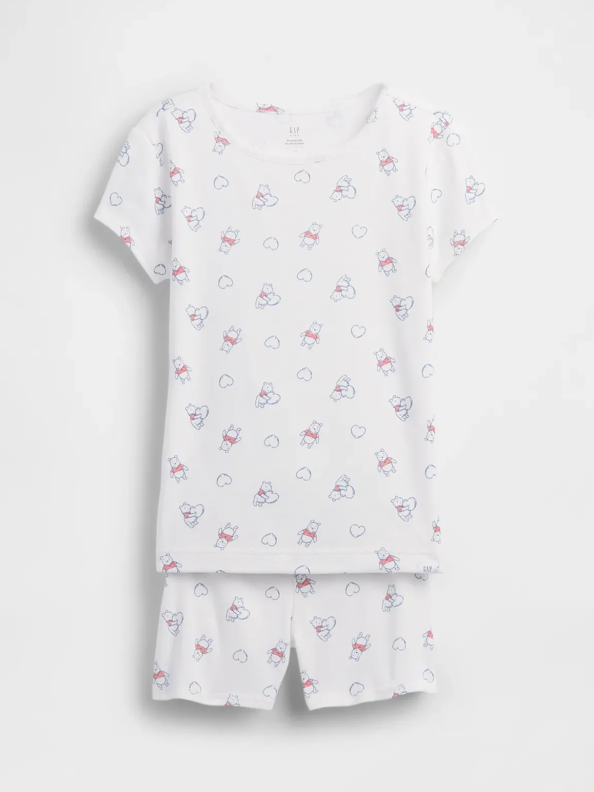 Kids Winnie The Pooh Organic Brushed Cotton PJ Short Set
