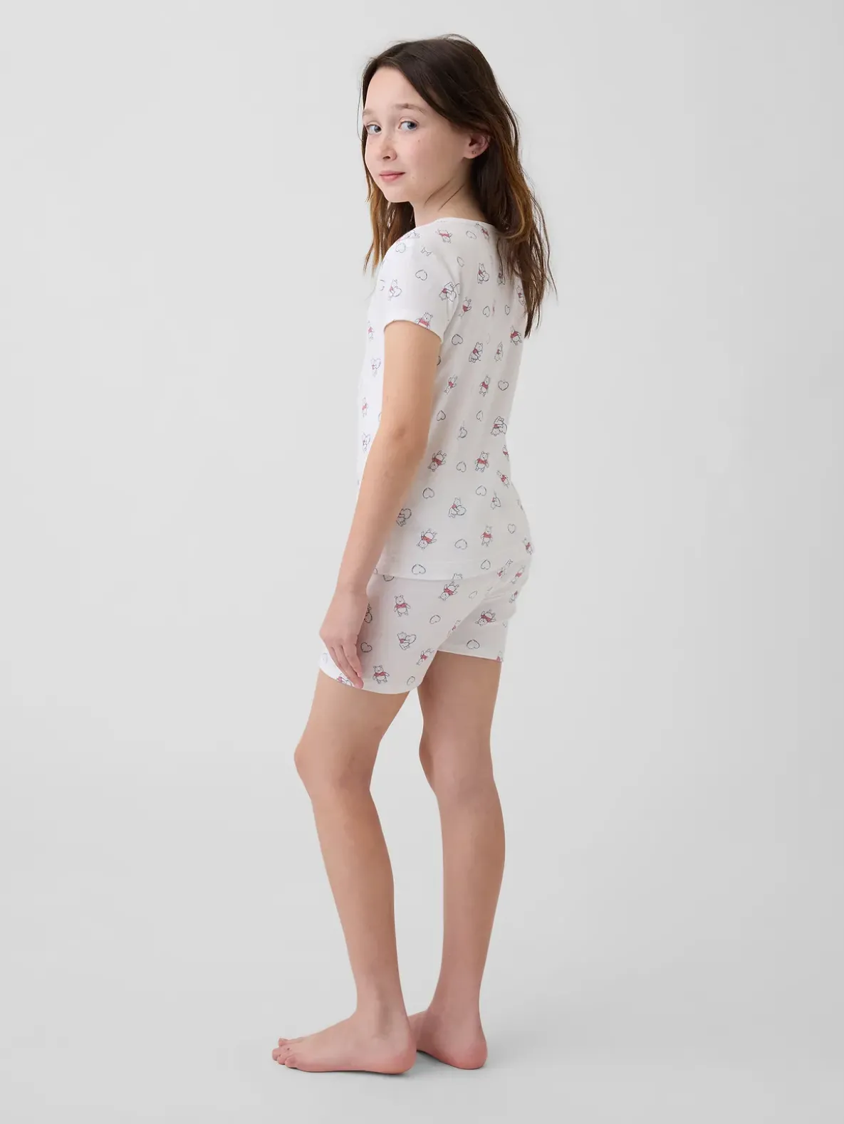 Kids Winnie The Pooh Organic Brushed Cotton PJ Short Set