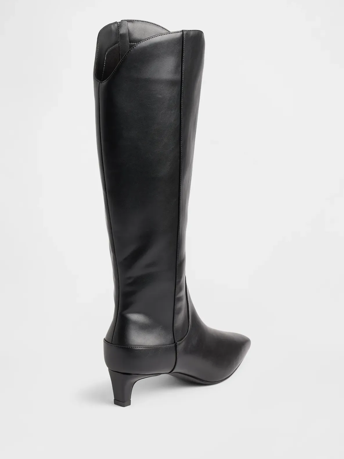 Kitten Heel Pointy Knee High Boots