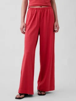 Knit Wide-Leg Pants