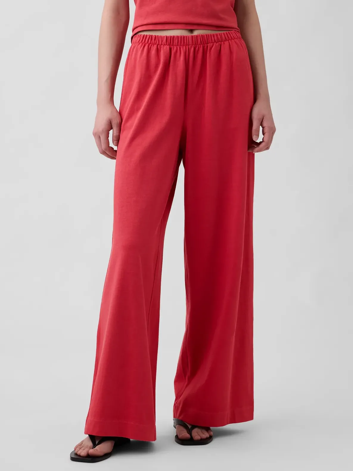 Knit Wide-Leg Pants