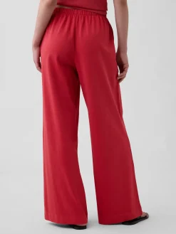 Knit Wide-Leg Pants