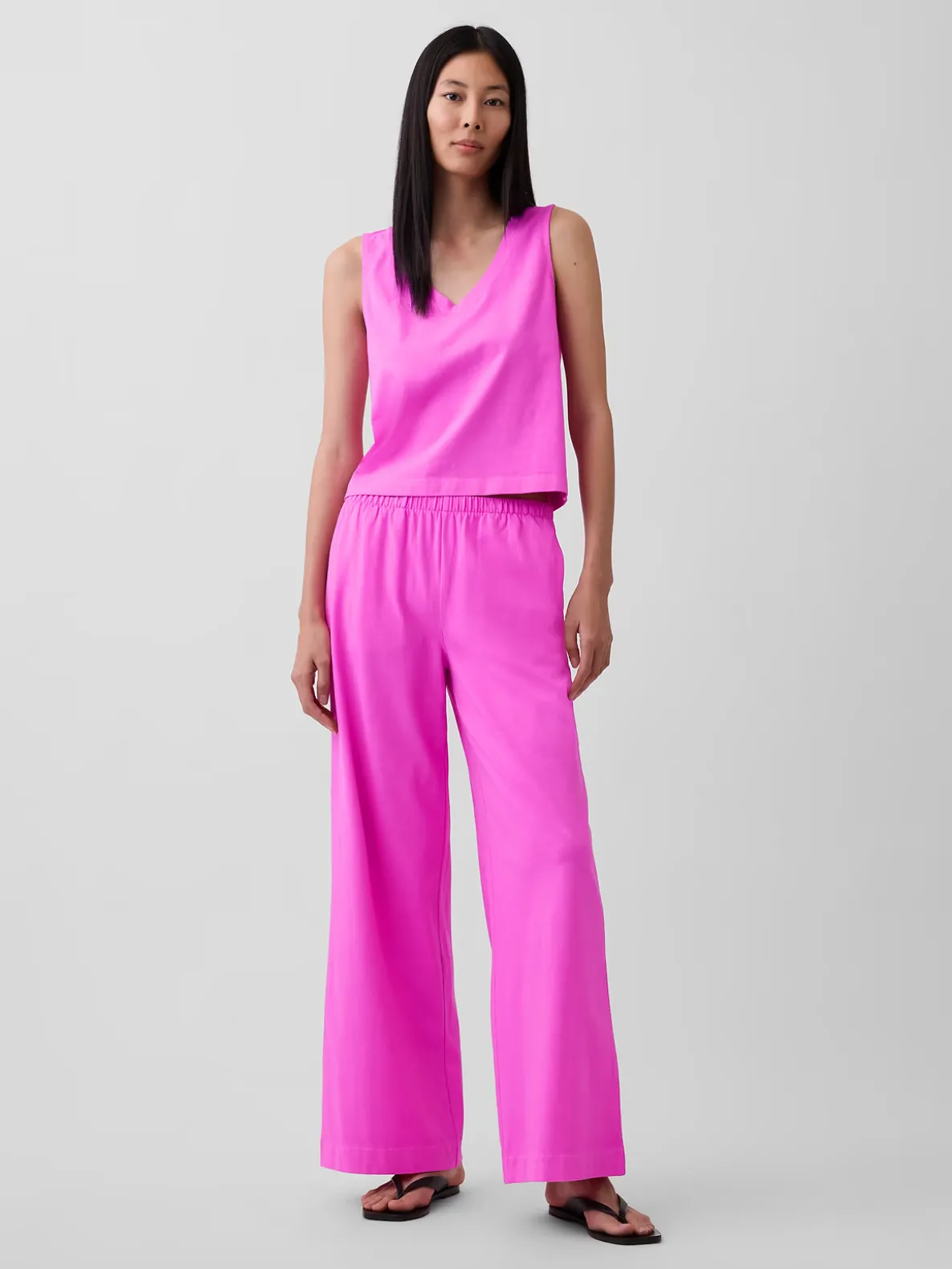 Knit Wide-Leg Pants
