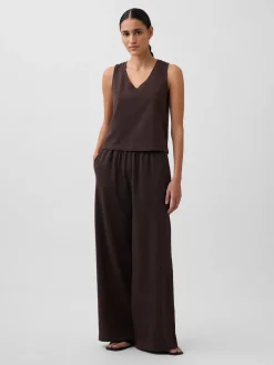 Knit Wide-Leg Pants