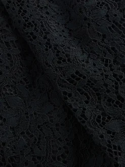 Lace Boatneck Crop Shell Top