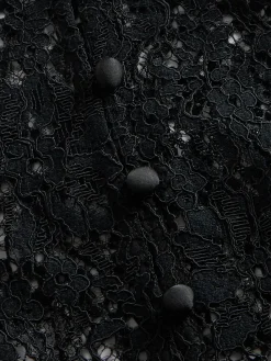 Lace Button-Front Top
