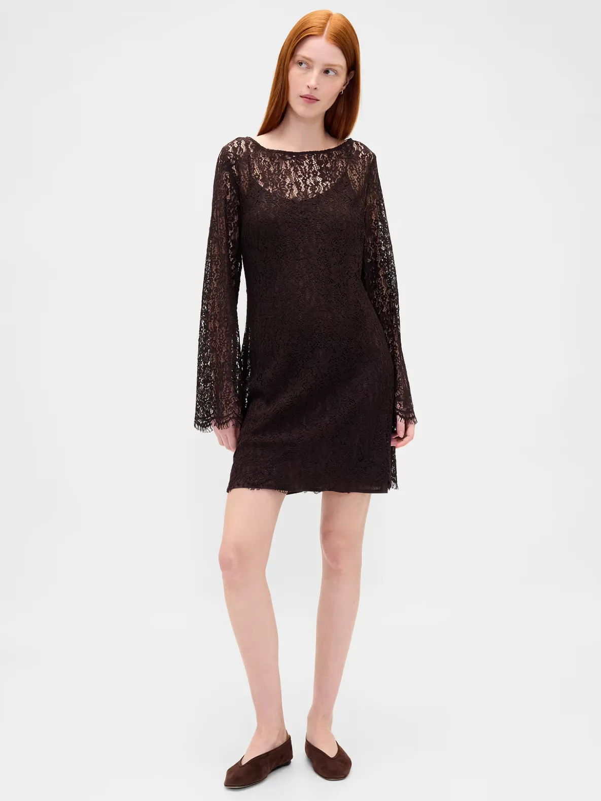 Lace Mini Shift Dress