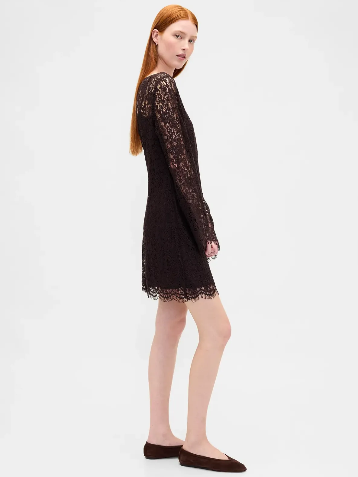 Lace Mini Shift Dress