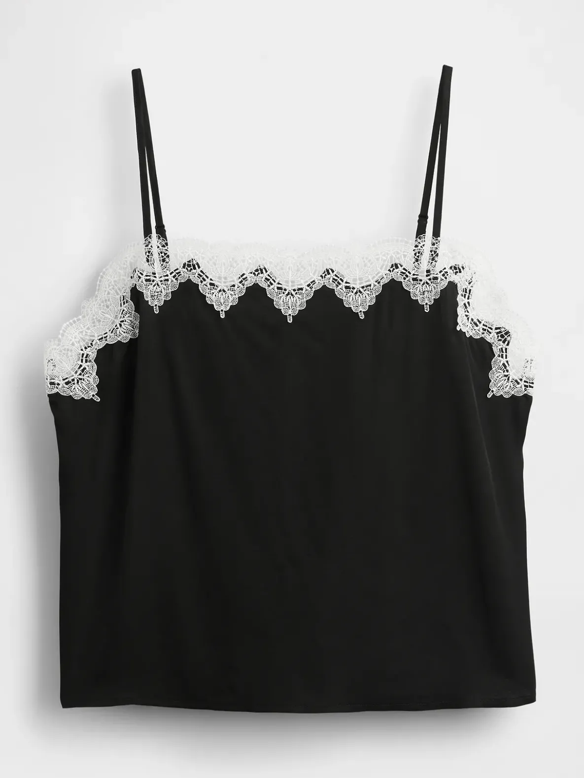 Lace-Trim Crop Cami