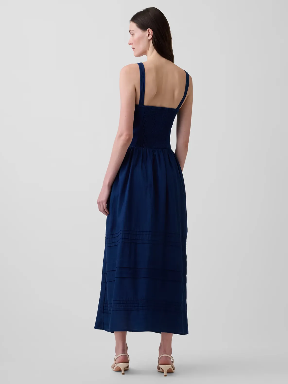 Lace-Up Corset Maxi Dress