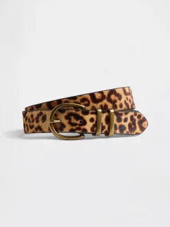 Leopard Calf Hair Belt