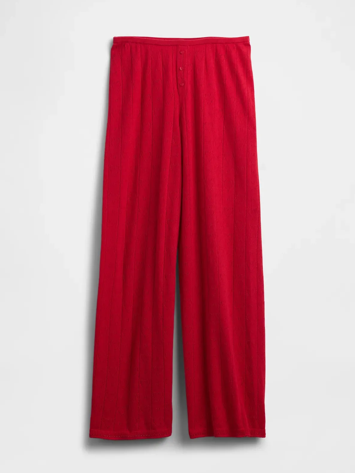 Lightweight CashSoft Pointelle Heart PJ Pants