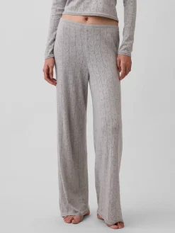 Lightweight CashSoft Pointelle Heart PJ Pants
