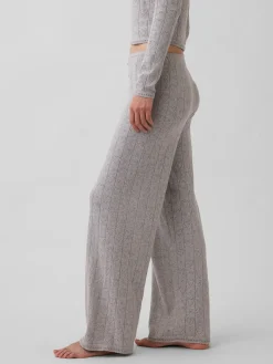 Lightweight CashSoft Pointelle Heart PJ Pants