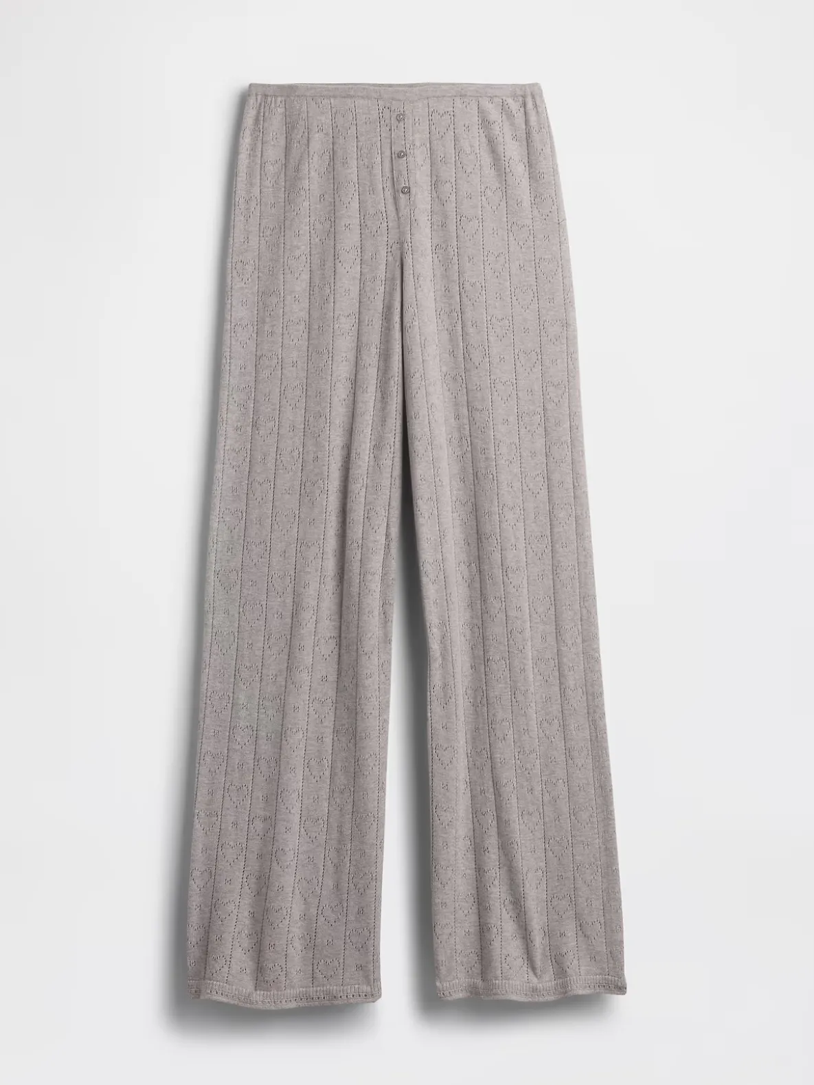 Lightweight CashSoft Pointelle Heart PJ Pants