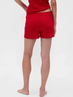 Lightweight CashSoft Pointelle Heart PJ Shorts