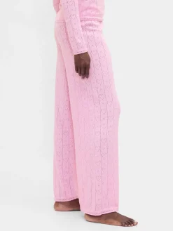 Lightweight CashSoft Pointelle Heart PJ Pants