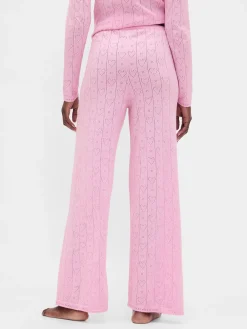 Lightweight CashSoft Pointelle Heart PJ Pants