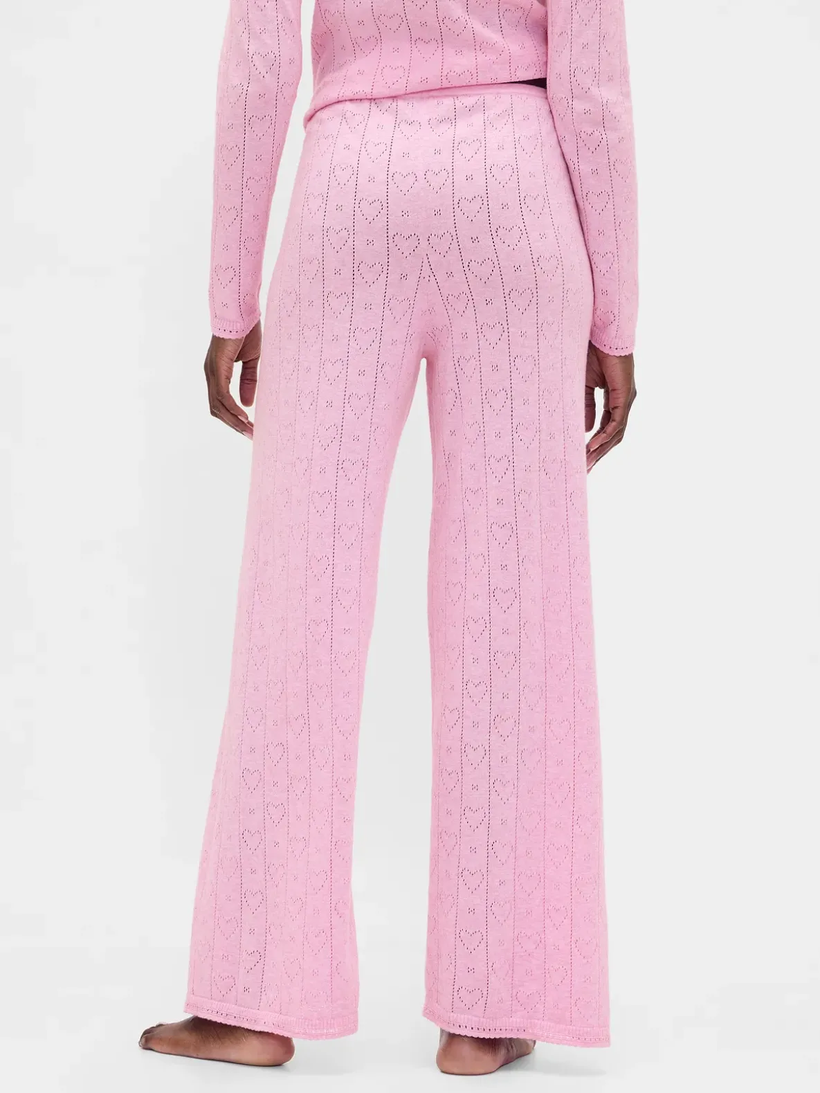 Lightweight CashSoft Pointelle Heart PJ Pants