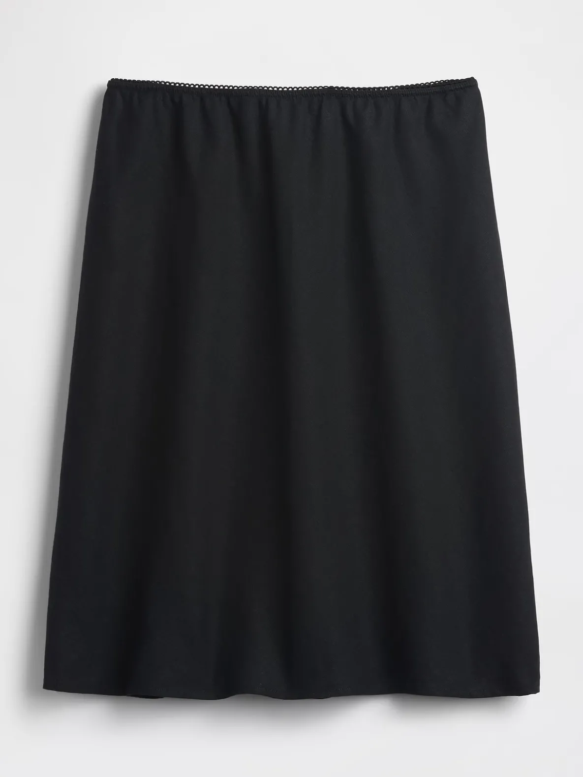 Linen-Blend Bias-Cut Skirt