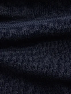 Linen-Blend Camp Polo Sweater Shirt