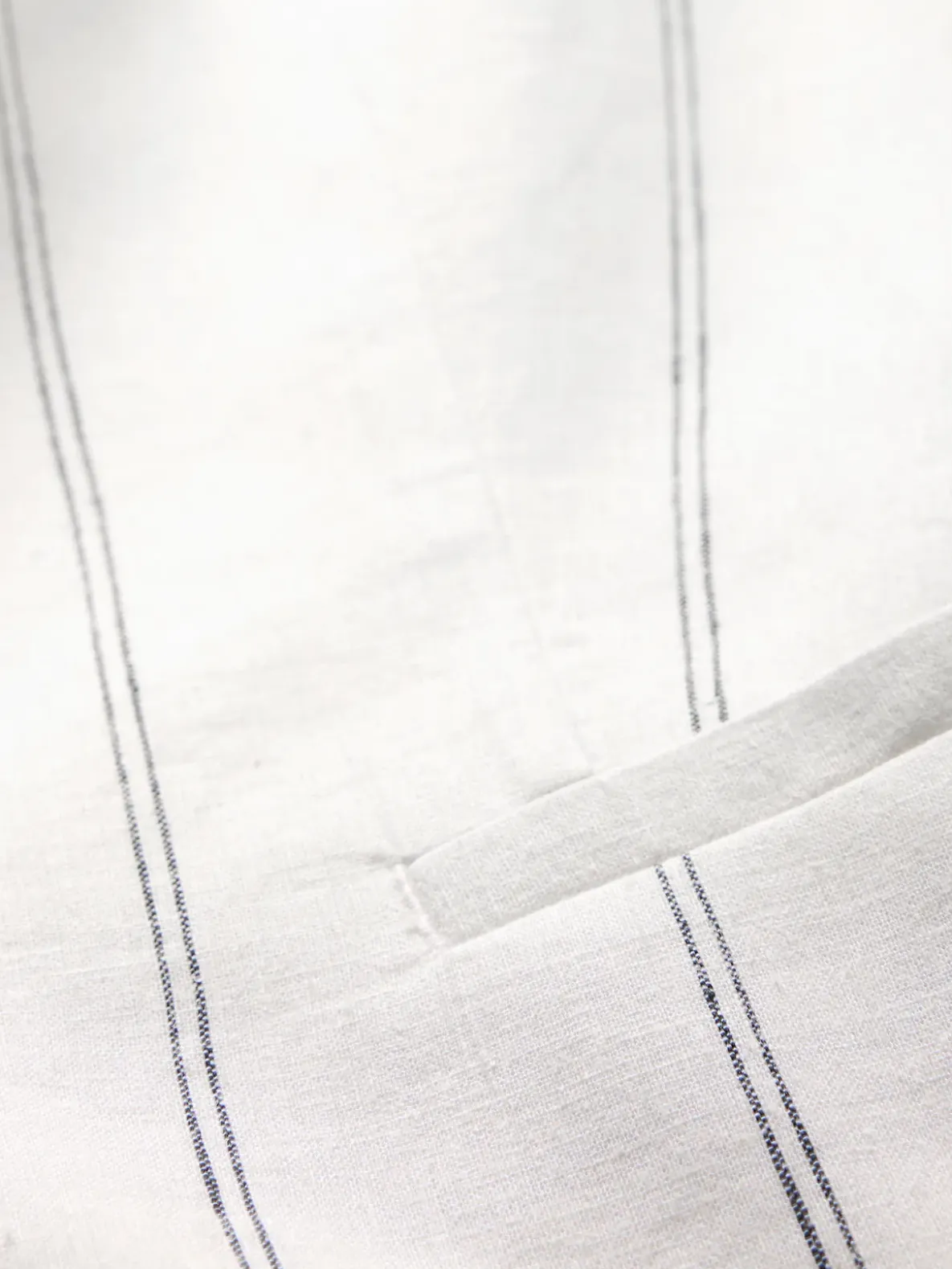 Linen-Blend Longline Vest