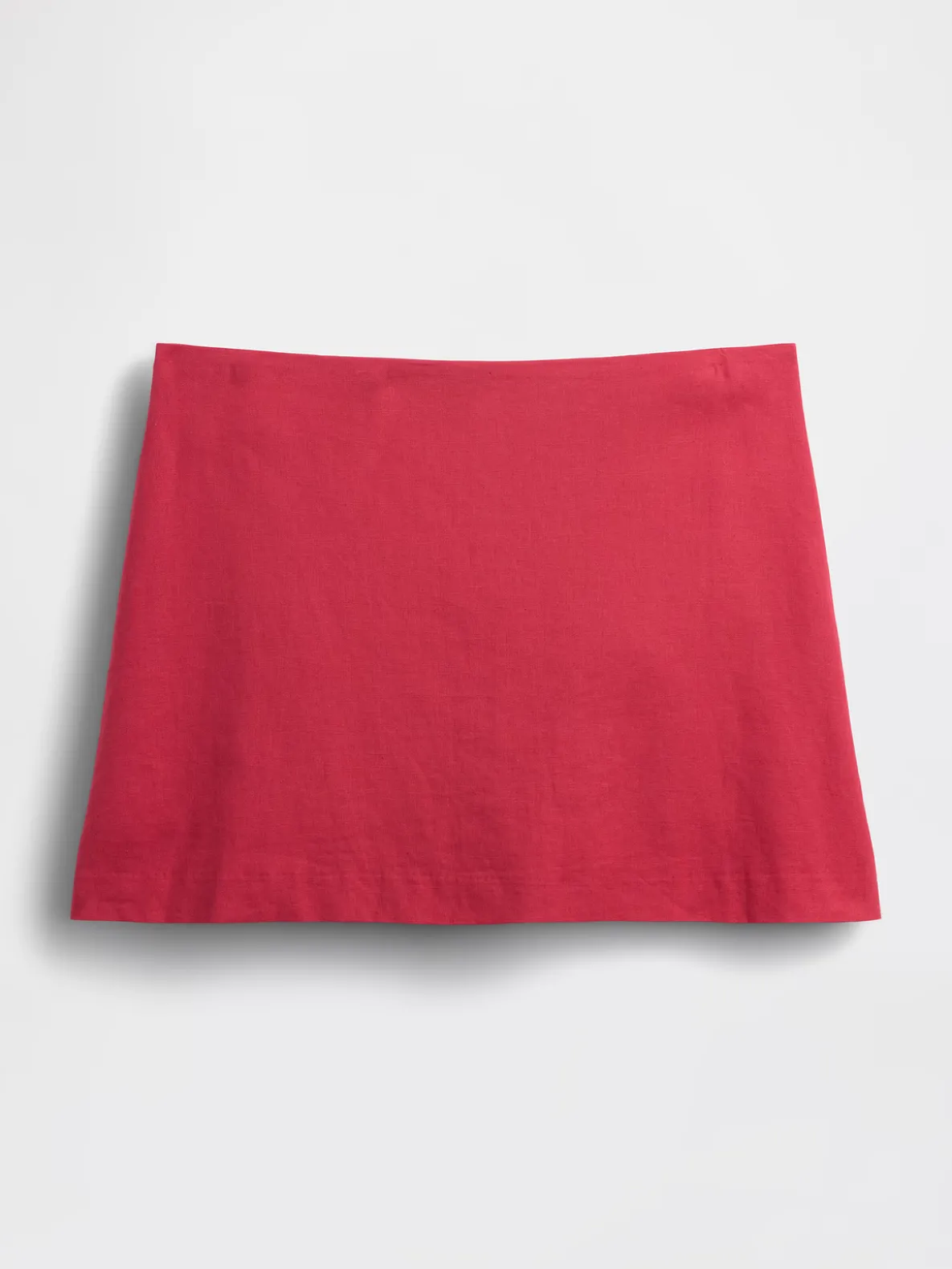 Linen-Blend Mini Skort