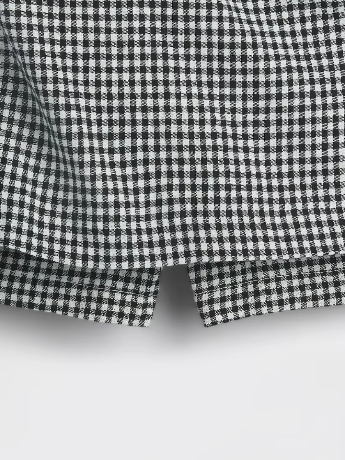 Linen-Blend Mini Skort
