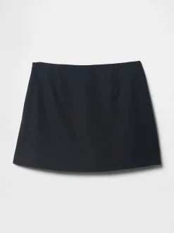 Linen-Blend Mini Skort