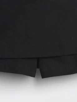 Linen-Blend Mini Skort